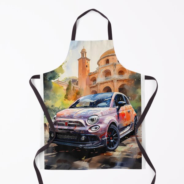 Item preview, Aggressive Hatchback Car Surrounded By Classic Italian Cityscape designed and sold by RevUpDesign.