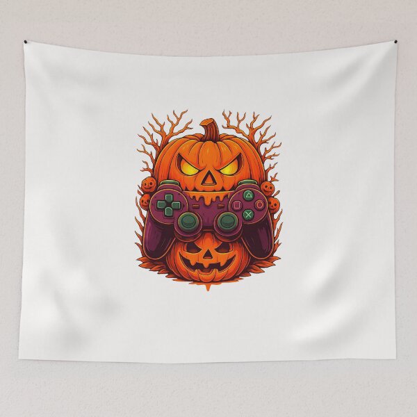 Item preview, Pumpkin Controller Halloween Gamer Video Gamer Kids Boys  designed and sold by cawtoon.