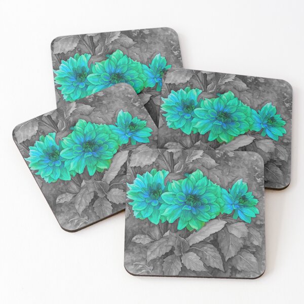 Item preview, The Three Dahlias on B&W 10 designed and sold by BloomingbySJ.