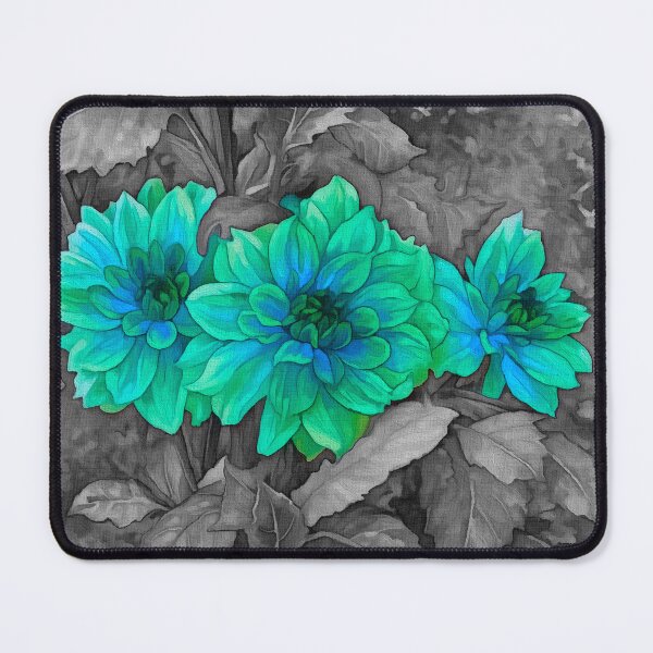 Item preview, The Three Dahlias on B&W 10 designed and sold by BloomingbySJ.