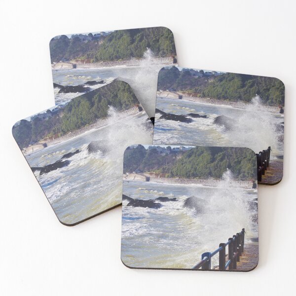 Item preview, Waves At Meadfoot Beach Slipway, Torquay UK designed and sold by lezvee.