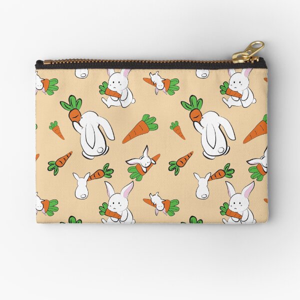 Artikel-Vorschau von weißes Kaninchen mit Karottenmuster, designt und verkauft von FTYCuteDesign.