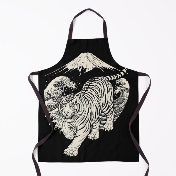 Item preview, Fierce Tiger Kicking Waves Before Sacred Peak designed and sold by schwa24jpn.