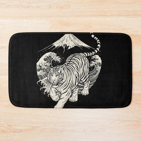 Item preview, Fierce Tiger Kicking Waves Before Sacred Peak designed and sold by schwa24jpn.