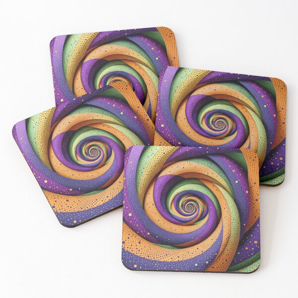 Item preview, Colorful Abstract Fibonacci Art 193 designed and sold by Vicky Brago-Mitchell®.