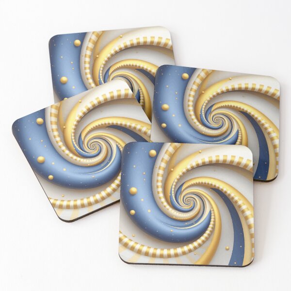 Item preview, Arte abstracto colorido de Fibonacci 195 designed and sold by Vicky Brago-Mitchell®.