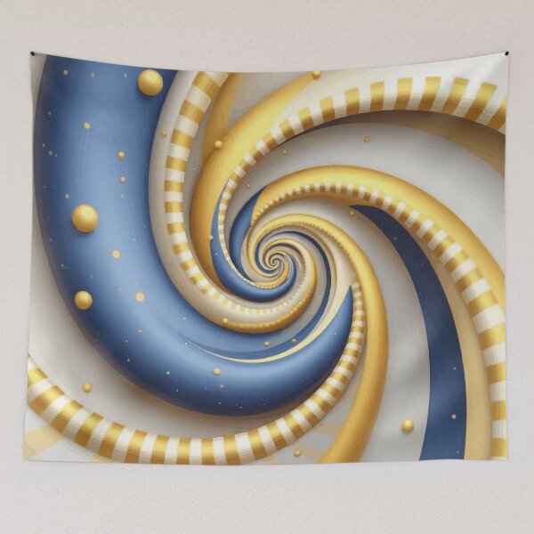 Item preview, Colorful Abstract Fibonacci Art 195 designed and sold by Vicky Brago-Mitchell®.