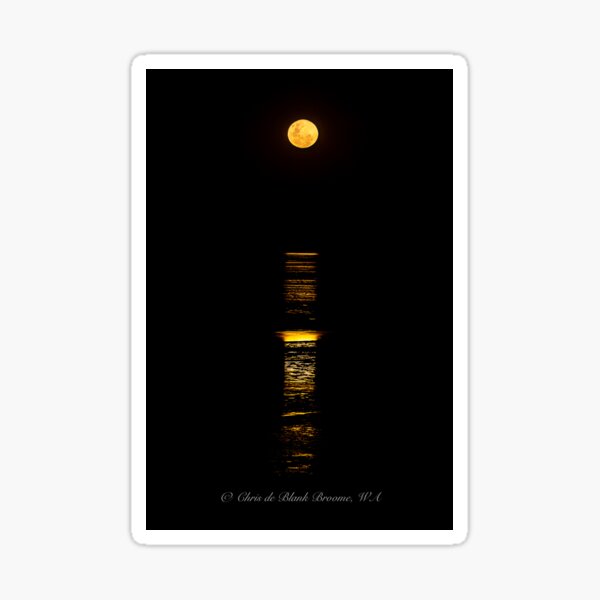 Stairway to the Moon, Broome Western Australia Sticker