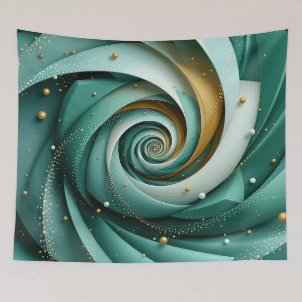 Item preview, Colorful Abstract Fibonacci Art 201 designed and sold by Vicky Brago-Mitchell®.