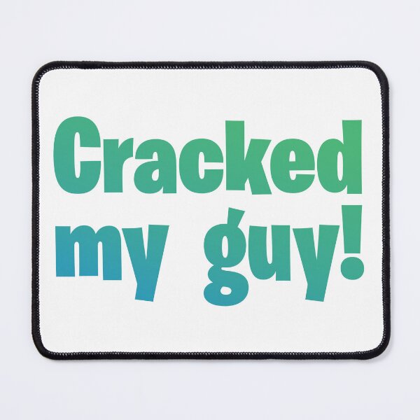 Item preview, Cracked my game - funny gamer quote designed and sold by RetroRayDesigns.