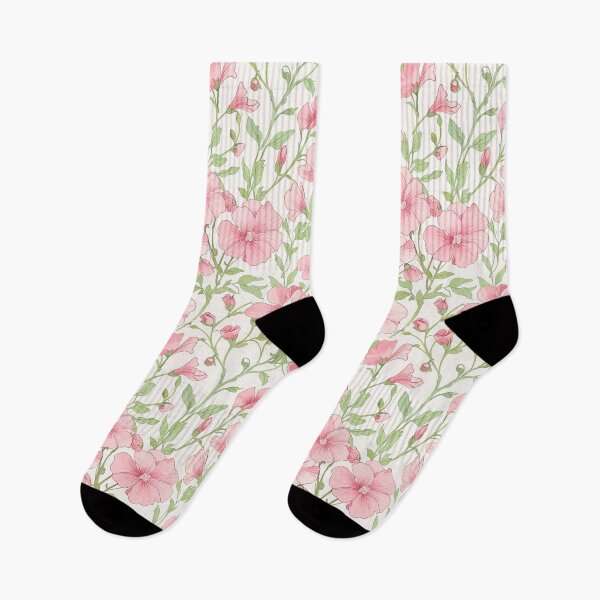 Item preview, Pink Flowers and Green Leaves designed and sold by CoolPixels.