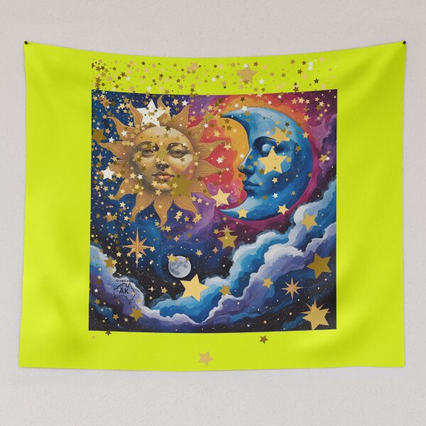 Item preview, Sun, Moon and Stars designed and sold by Andykinoz.