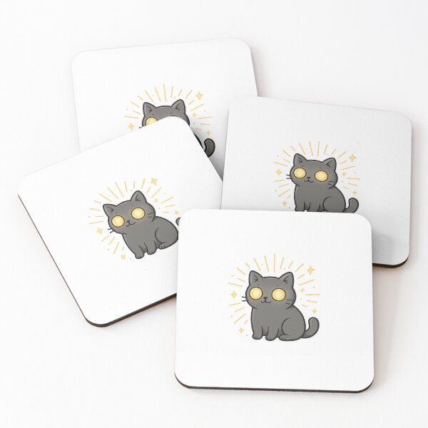 Item preview, Glowing Curiosity – Cute Cat with Bright Eyes designed and sold by thenicequote.