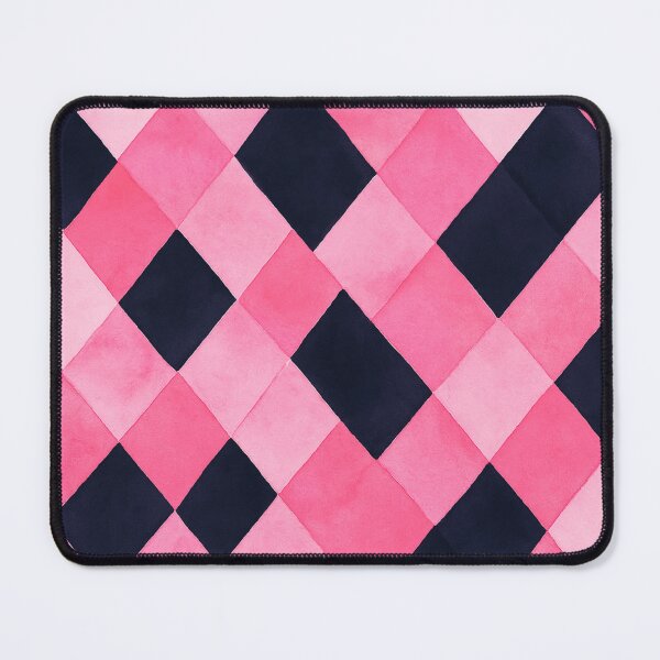 Item preview, Black and Pink Elegant Geometric Pattern for Home Decor designed and sold by CreativeCanvas8.