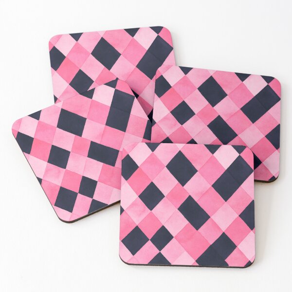 Item preview, Black and Pink Elegant Geometric Pattern for Home Decor designed and sold by CreativeCanvas8.
