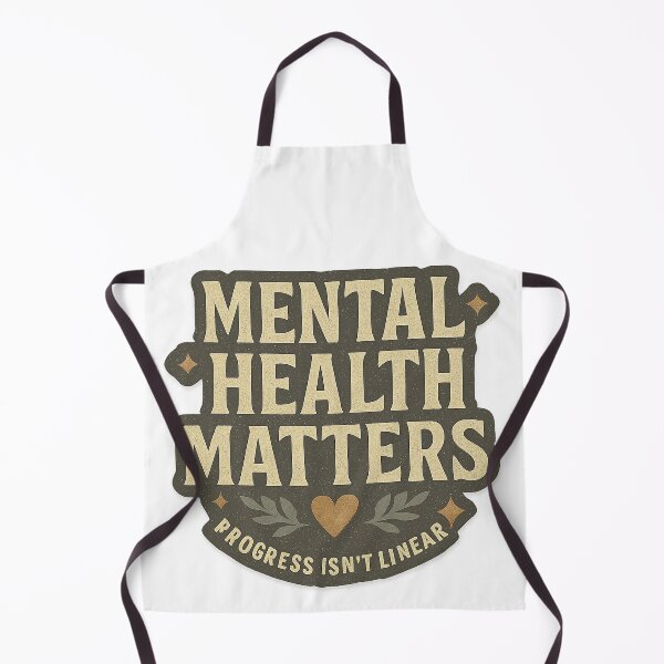 Item preview, "Progress is Not Linear" – Mental Health Typography Design designed and sold by DIRTYSKETCHH.