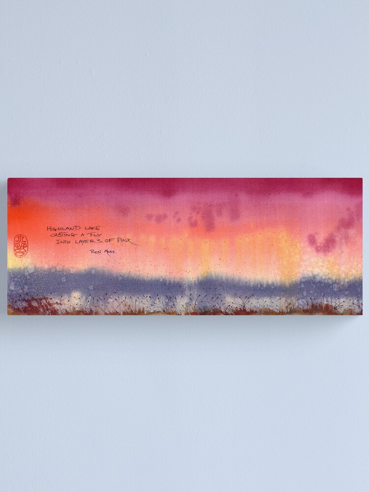 Alternate view of Layers Of Pink Canvas Print