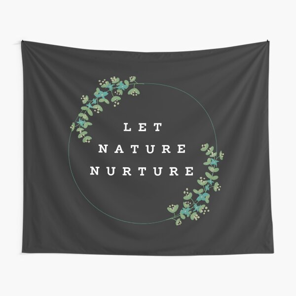 Item preview, Let Nature Nurture – Minimalist Botanical Quote for Nature Lovers & Eco Gift  designed and sold by THE LOST .