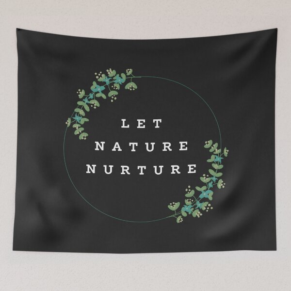 Item preview, Let Nature Nurture – Minimalist Botanical Quote for Nature Lovers & Eco Gift  designed and sold by THE LOST .