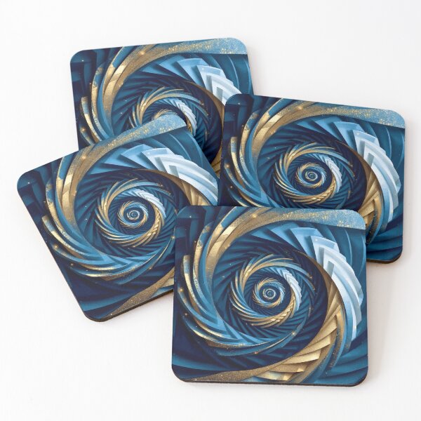 Item preview, Colorful Abstract Fibonacci Art 213 designed and sold by Vicky Brago-Mitchell®.