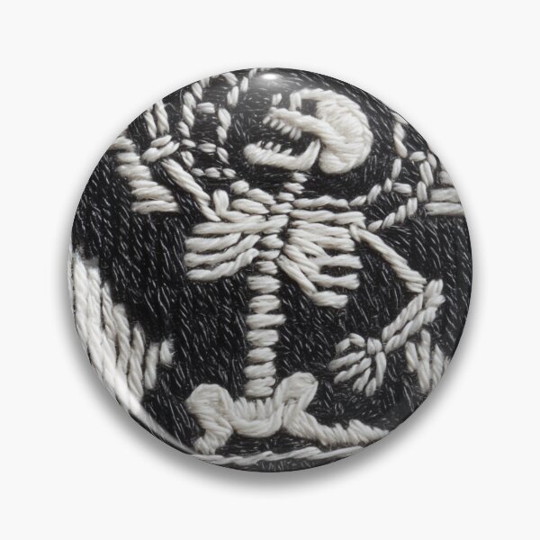 Item preview, Monochrome Dancing Skeleton Faux Embroidery  designed and sold by Nicholas Panek.