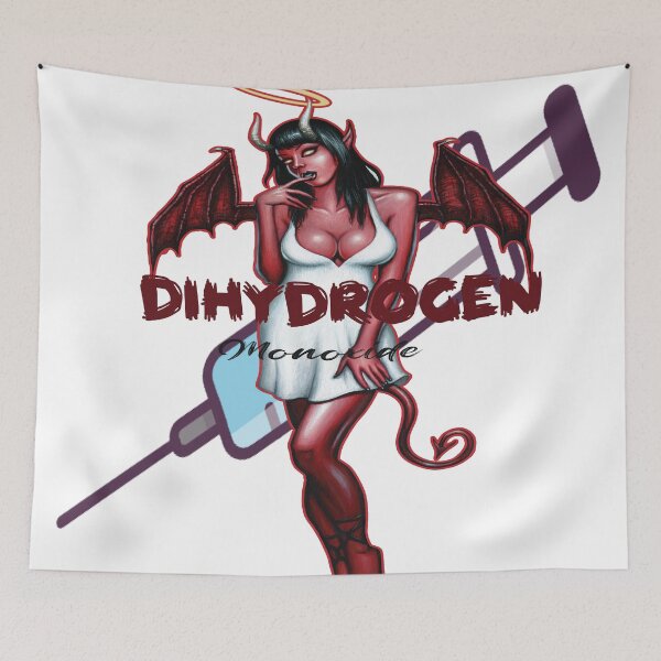 Item preview, Dihydrogen Monoxide – Anime Girl with Syringe Art | Alt Anime & Dark Edge designed and sold by GraphixKing999.