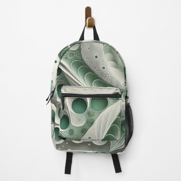 Item preview, Abstract Spiral  Green and White 219 designed and sold by Vicky Brago-Mitchell®.