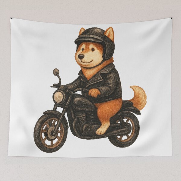 Item preview, biker on barks designed and sold by PareInHouse.