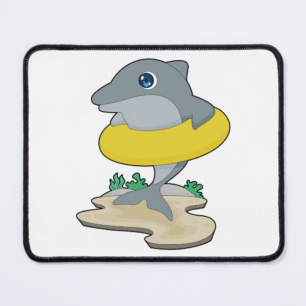 Item preview, Dolphin Swimming Lifebuoy designed and sold by Snabdesign84.