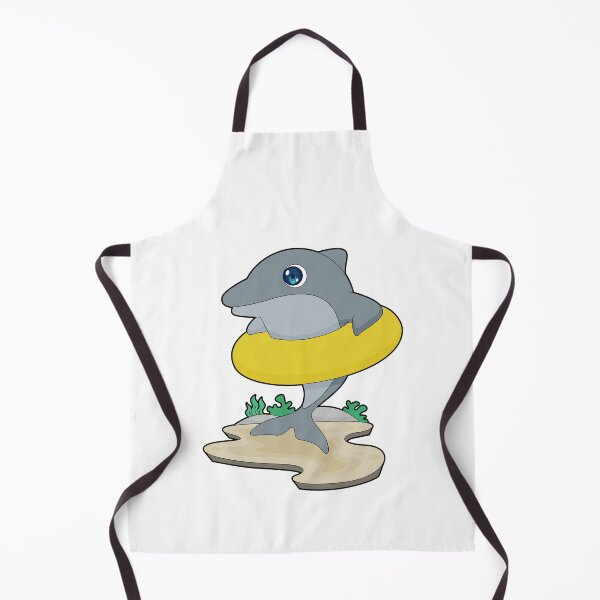 Item preview, Dolphin Swimming Lifebuoy designed and sold by Snabdesign84.