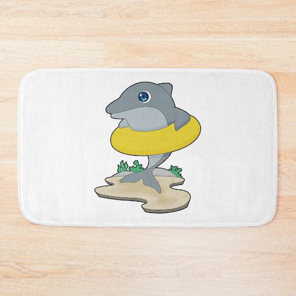 Item preview, Dolphin Swimming Lifebuoy designed and sold by Snabdesign84.