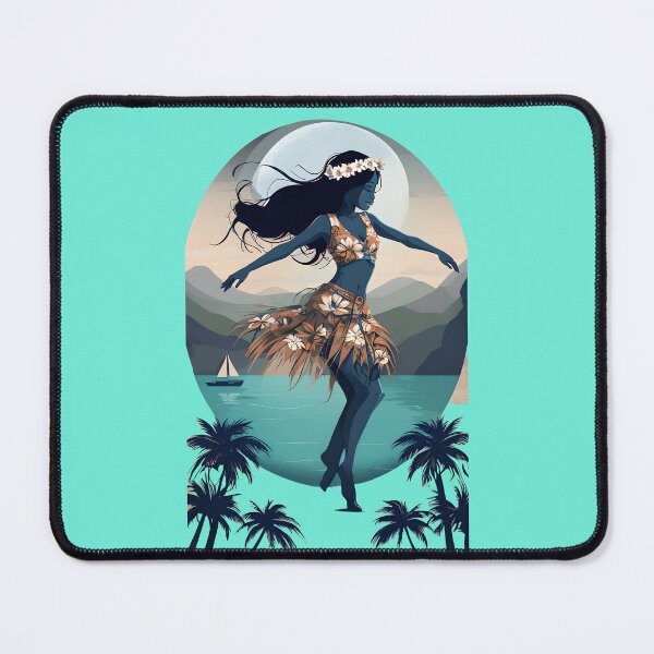 Item preview, Tropical Serenity - Blue Hula Dancer designed and sold by ArtisticDesignsbyLinda.