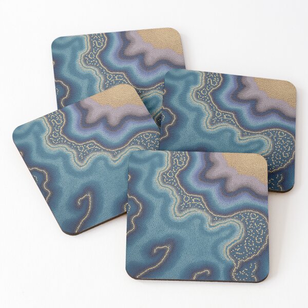 Item preview, Aboriginal Inspired Dot Art - Off the Shores of Australia designed and sold by GrinGalore.