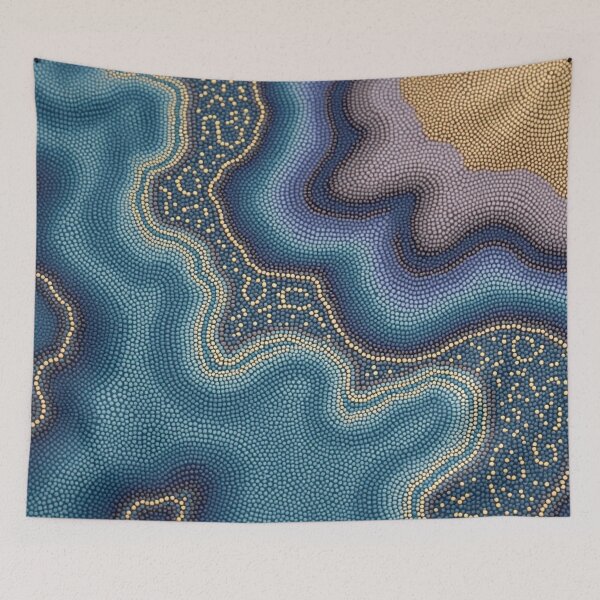 Item preview, Aboriginal Inspired Dot Art - Off the Shores of Australia designed and sold by GrinGalore.