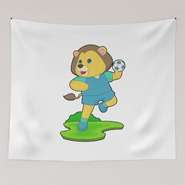 Item preview, Lion Handball player Handball designed and sold by Snabdesign84.