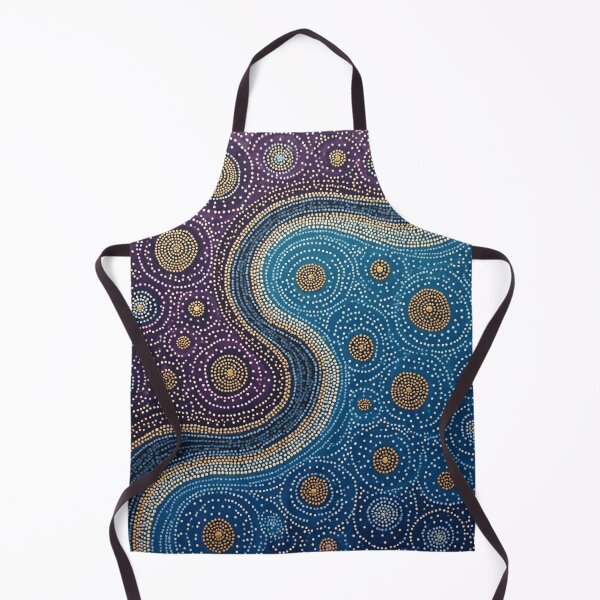 Item preview, Aboriginal Inspired Dot Art - Land - Ocean - Yin Yang designed and sold by GrinGalore.