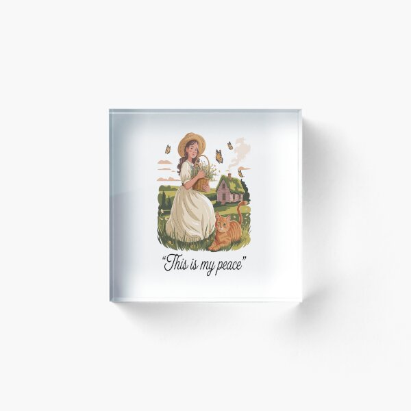 Item preview, "Esta es mi paz: diseño de camiseta con estética cottagecore" designed and sold by FrameRoom.