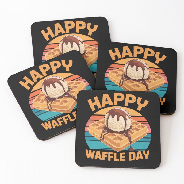 Item preview, Happy Waffle Day Breakfast Waffles designed and sold by brynatshop.