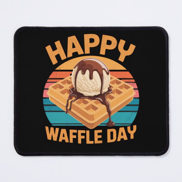 Item preview, Happy Waffle Day Breakfast Waffles designed and sold by brynatshop.
