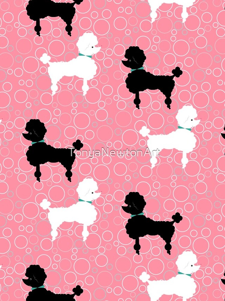 Pink Poodle by TonyaNewtonArt