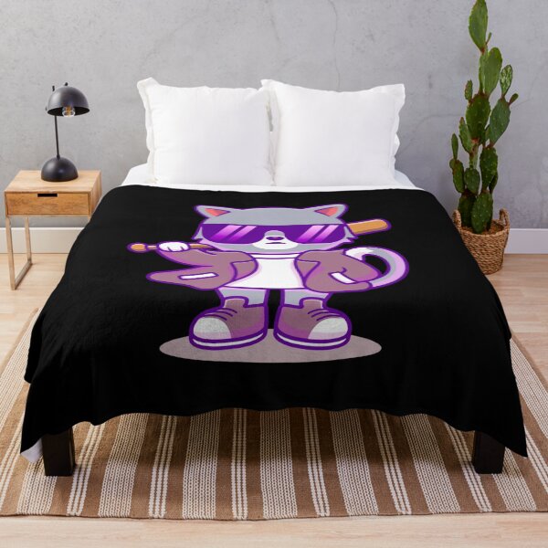 Item preview, Cool Cat with Baseball Bat | Urban Cartoon Cat designed and sold by Rebel-Athlete.