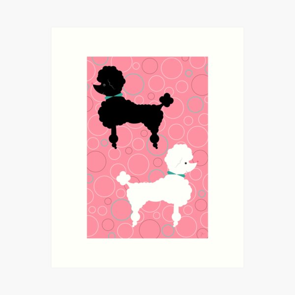 Pink Poodle Art Print