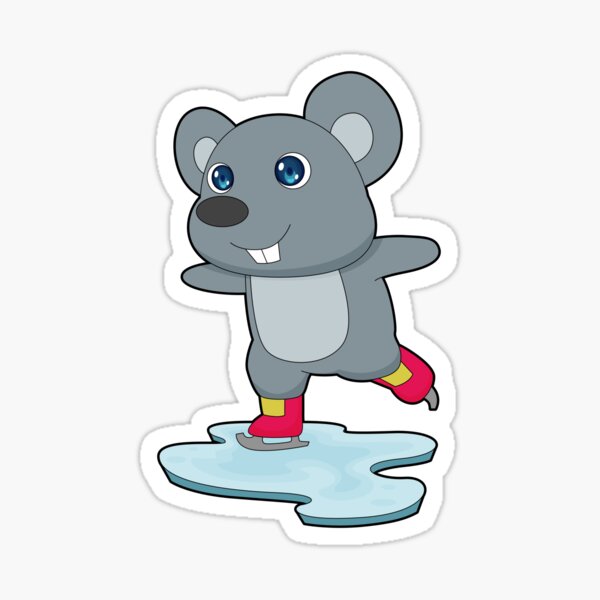 Item preview, Mouse Ice skating Ice skates designed and sold by Snabdesign84.
