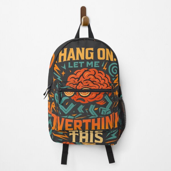 Item preview, Hang On, Let Me Overthink This – Funny Anxiety Brain Design designed and sold by GirlyPopped.