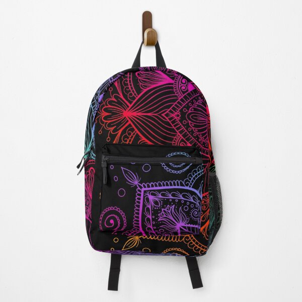 Item preview, Rainbow mandala on black background designed and sold by jancajiravova.