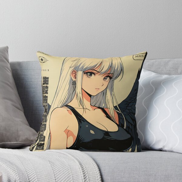 Item preview, female angel with white hair designed and sold by BOZGO.