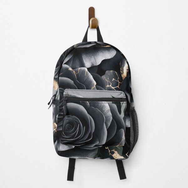 Item preview, Black Roses with Gold Veins – Luxurious Fine Art Floral by LaLi Designs designed and sold by LaLi-Designs.