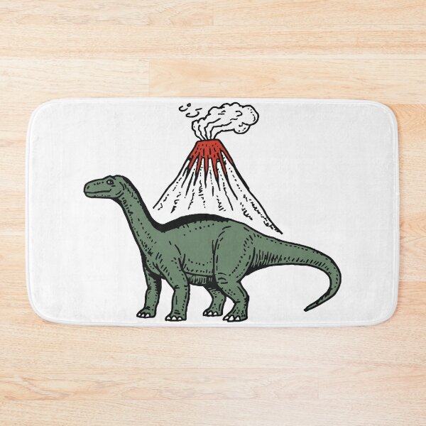 Item preview, dinosaur and volcano designed and sold by pinklamas.