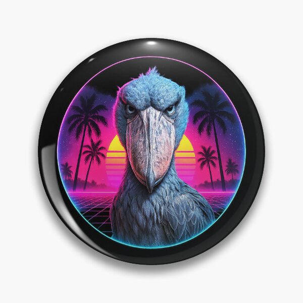 Item preview, Vaporwave Shoebill Sunset Gaze designed and sold by SUNAGIMO9999.