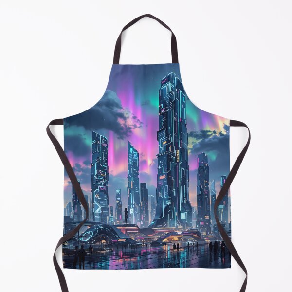 Item preview, Neon Metropolis at Twilight designed and sold by oanaunciuleanu.